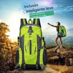 Mochila Esportiva Gold Sports Dobrável Master Montanhismo A Prova de Água 40L - Foto 7