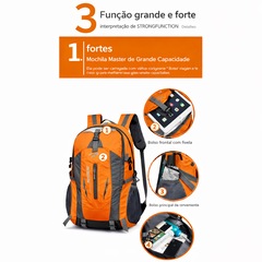 Mochila Esportiva Gold Sports Dobrável Master Montanhismo A Prova de Água 40L - Foto 5