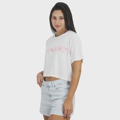 Camiseta Cropped Rip Curl Hula Bone Feminino - Foto 2