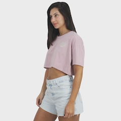 Camiseta Cropped Volcom Pocket Dial Feminina - Foto 3
