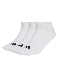 Meia Cano Baixo com Amortecimento adidas Essentials Unissex - 3 Pares - Foto 1