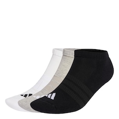 Meia Cano Baixo com Amortecimento adidas Essentials Unissex - 3 Pares - Foto 1
