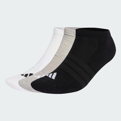 Meia Cano Baixo com Amortecimento adidas Essentials Unissex - 3 Pares - Foto 3