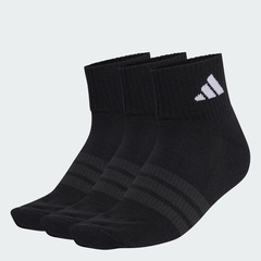 Meia Soquete adidas Cushioned Sportswear Unissex - 3 Pares - Foto 2