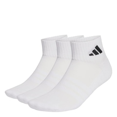 Meia Soquete adidas Cushioned Sportswear Unissex - 3 Pares - Foto 1