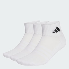 Meia Soquete adidas Cushioned Sportswear Unissex - 3 Pares - Foto 2