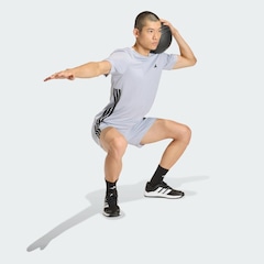 Camiseta adidas Workout Essentials Base Três Listras Masculina - Foto 4