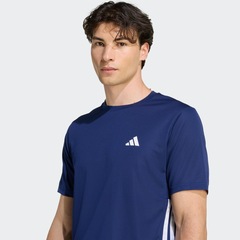 Camiseta adidas Workout Essentials Base Três Listras Masculina - Foto 5