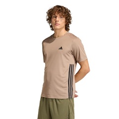 Camiseta adidas Workout Essentials Base Três Listras Masculina - Foto 1