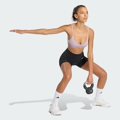 Top adidas Sustentação Leve Optime Essentials Workout Feminino - Foto 4