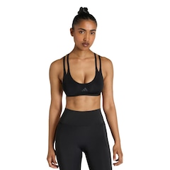 Top de suporte leve com alças finas adidas Optime Workout Feminino - Foto 1