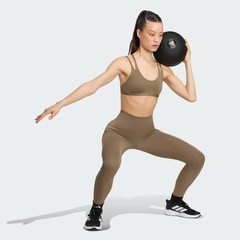 Top de suporte leve com alças finas adidas Optime Workout Feminino - Foto 4
