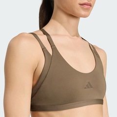 Top de suporte leve com alças finas adidas Optime Workout Feminino - Foto 5