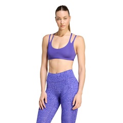 Top de suporte leve com alças finas adidas Optime Workout Feminino - Foto 1