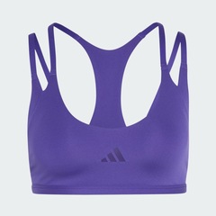 Top de suporte leve com alças finas adidas Optime Workout Feminino - Foto 2
