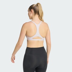 Top adidas Suporte Leve Optime Essentials Workout Feminino - Foto 3
