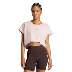 Camiseta Regata adidas Cortada Boxy Power Workout Três Listras Feminina - Foto 1