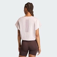 Camiseta Regata adidas Cortada Boxy Power Workout Três Listras Feminina - Foto 3