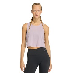 Camiseta Regata Cropped adidas Yoga Essentials Feminina - Foto 1