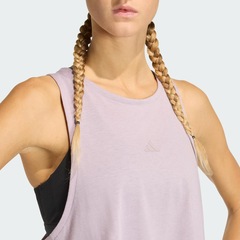 Camiseta Regata Cropped adidas Yoga Essentials Feminina - Foto 5