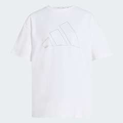 Camiseta adidas Oversized Logo Power Essentials Workout Feminino - Foto 1