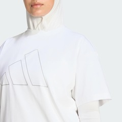 Camiseta adidas Oversized Logo Power Essentials Workout Feminino - Foto 6