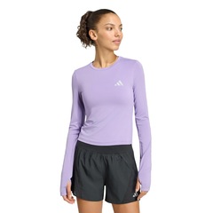 Camiseta adidas Manga Longa adi365 Running Essentials Feminina - Foto 1