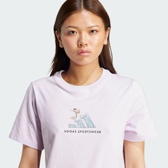 Camiseta adidas Codes Doodle Surf Feminina - Foto 5