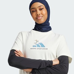 Camiseta adidas Codes Doodle Surf Feminina - Foto 6