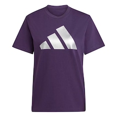 Camiseta adidas M/C Holiday Metallic Graphic Feminina - Foto 3