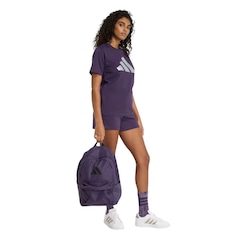 Camiseta adidas M/C Holiday Metallic Graphic Feminina - Foto 4