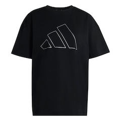 Camiseta adidas M/C Power Essentials Over Logo Feminina - Foto 1