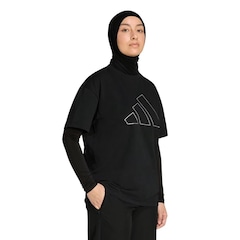 Camiseta adidas M/C Power Essentials Over Logo Feminina - Foto 2