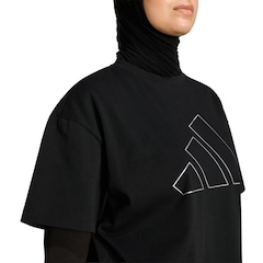 Camiseta adidas M/C Power Essentials Over Logo Feminina - Foto 6