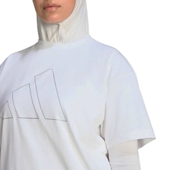 Camiseta adidas M/C Power Essentials Over Logo Feminina - Foto 4