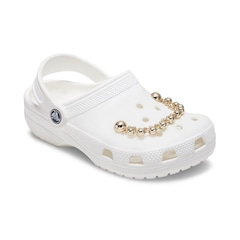 Jibbitz Crocs Corrente Dupla Dourada Cristais - Foto 2