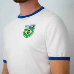 Camisa Brasil Uniforme 3 Torcedor Olden Sports - Masculino - Foto 3