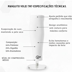Kit Volei Joelheira Manguito Longo TM7 - Foto 4