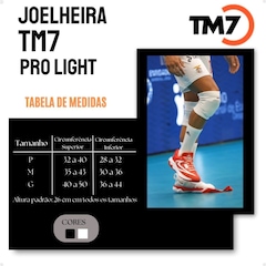 Kit Volei Joelheira Manguito Longo TM7 - Foto 6