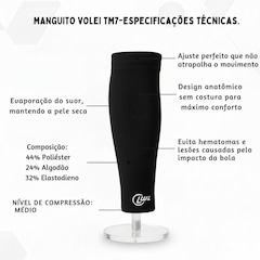 Kit Volei Joelheira Manguito Longo TM7 - Foto 4
