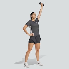 Camiseta adidas Essentias Crew 3S Feminina - Foto 3