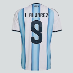Camisa Argentina I 26/27 9 J. Alvarez adidas Masculina - Foto 1