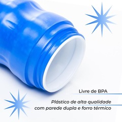 Caramanhola garrafa térmica água bicicleta 550 ml Isotérmica - Foto 2