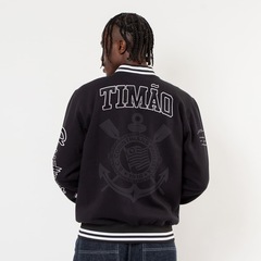 Blusão Moletom Do Corinthians Surf Center College Timão - Masculino - Foto 2