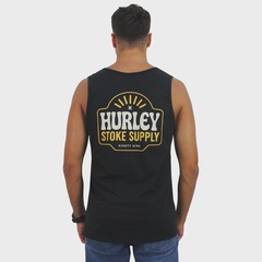 Camiseta Regata Hurley Stoke Black - Masculina - Foto 2