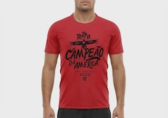 Camiseta Do Flamengo Braziline Comemorativa Tetra Libertadores - Masculino - Foto 1