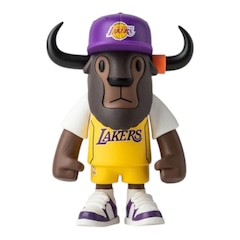 Boneco New Era Mini Buffalo Figure Los Angeles Lakers - Foto 2