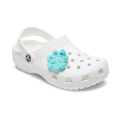Jibbitz Crocs Flor Azul de Crochê - Foto 2