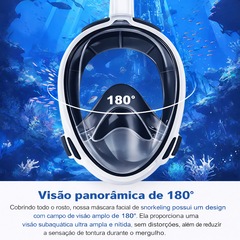 Mascara Subaquática de de Mergulho Gold Sports Full Face Confort Com Snorkel - Foto 7