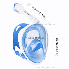 Mascara Subaquática de de Mergulho Gold Sports Full Face Confort Com Snorkel - Foto 3